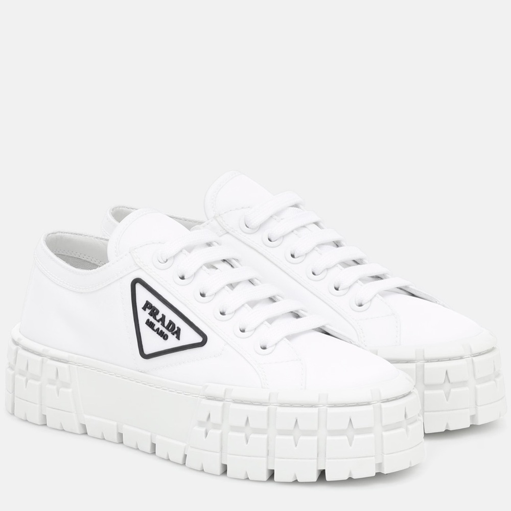 Prada wheel gabardine sneakers